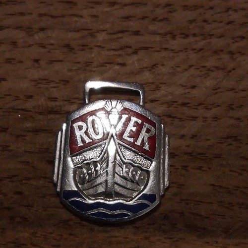 Vintage rover car enamel - vintage,