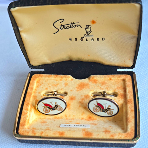 Stratton enamel oval - oval, cufflinks