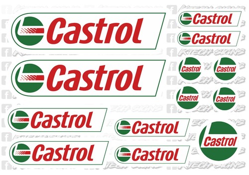 Castrol oil sheet stickers - , a5