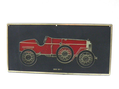 Vintage car wall plaque - vintage,