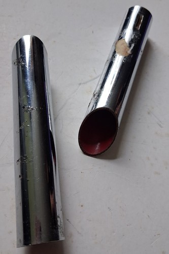 Two vintage chrome tail - vintage,