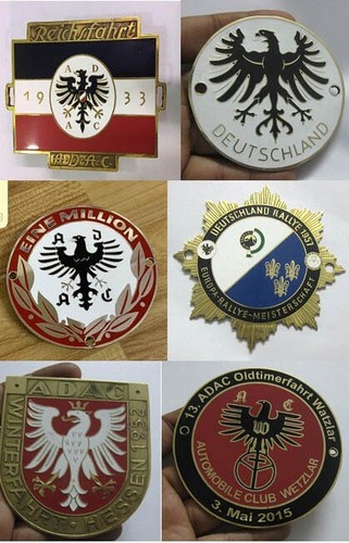 Adac german car badges set - german,