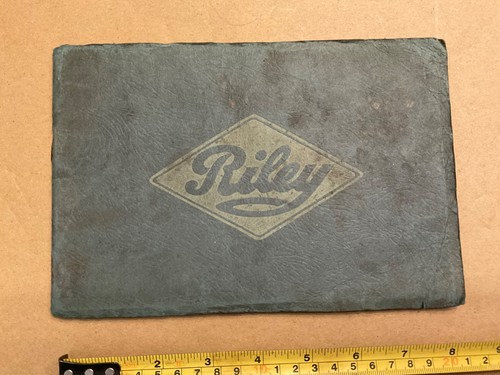 Riley nine instruction book - riley,