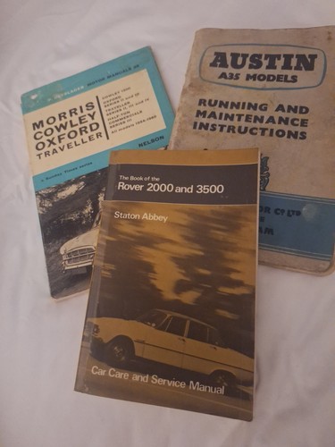 Vintage car manuals - manuals, x