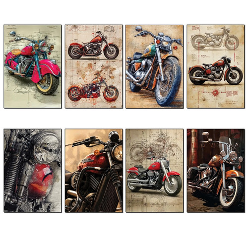 Vintage motorbike sketch - motorbike,