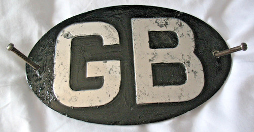 Old vintage oval raised - , gb
