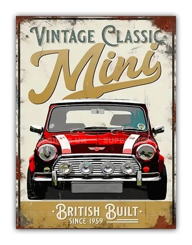 Vintage classic mini metal car - mini,