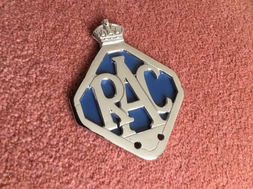 Vintage car badge - badge, rac