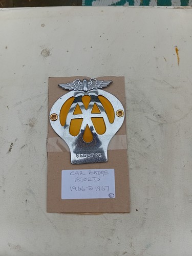 Vintage car badge - car, dome