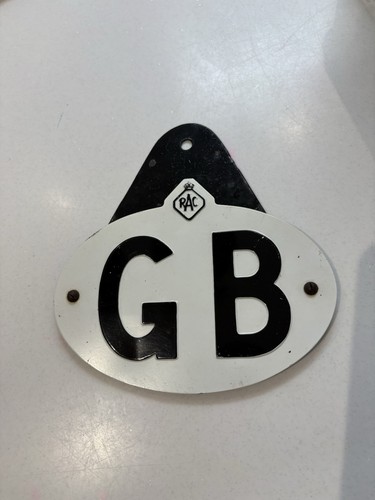 Vintage rac touring plate - vintage, gb