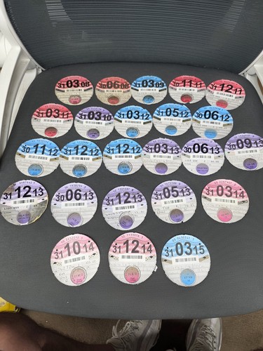 Vintage tax discs car - tax,