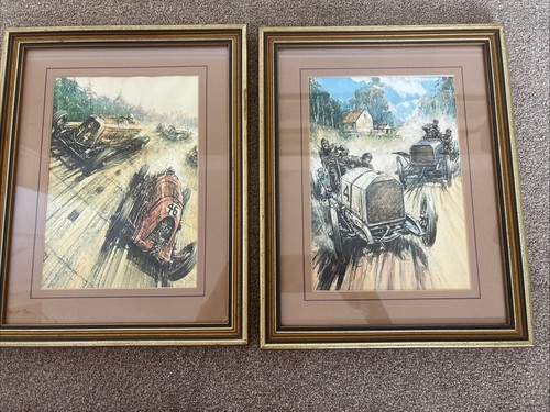 Vintage pair car - pair, prints