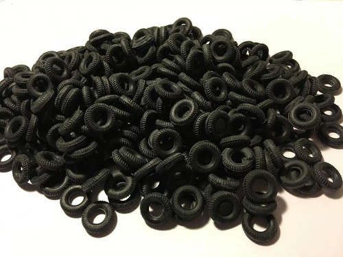 Corgi replacement black tyres - black,