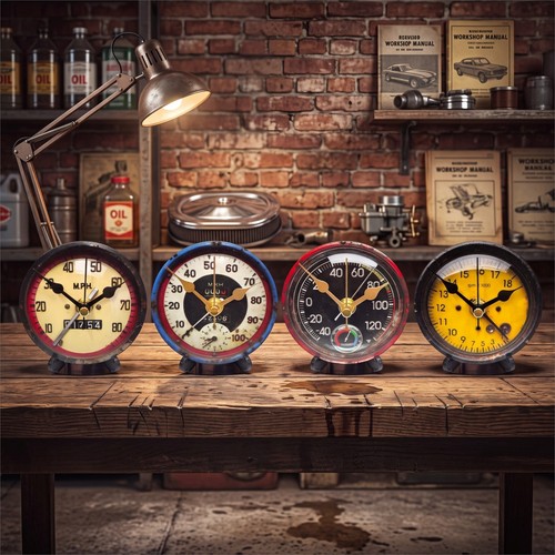Retro car speedometer 90mm - car,