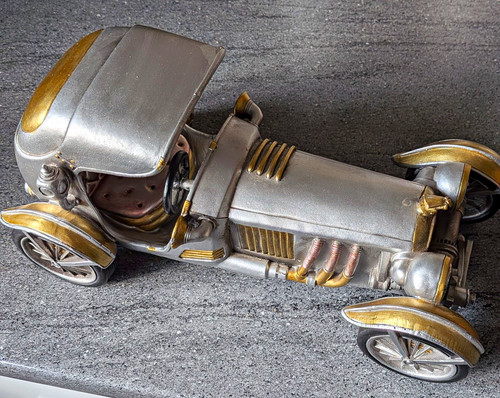 Vintage retro car - ornament,