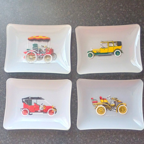 Set white glass - 4,